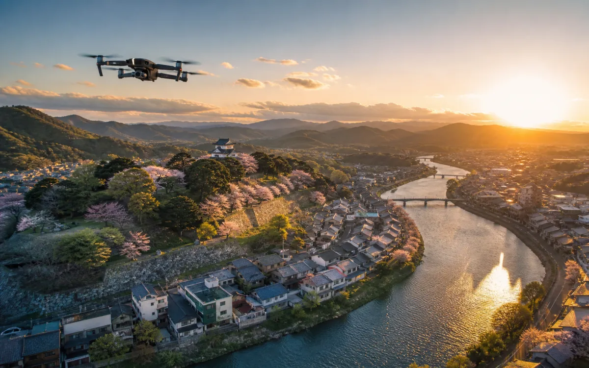 観光地のプロモーション空撮